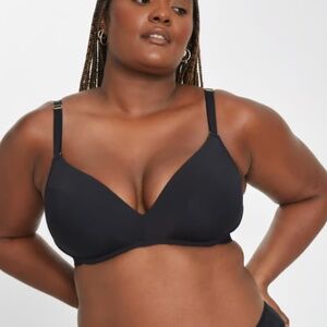 Lively All-Day No-Wire Push-Up Bra Black Size 38D